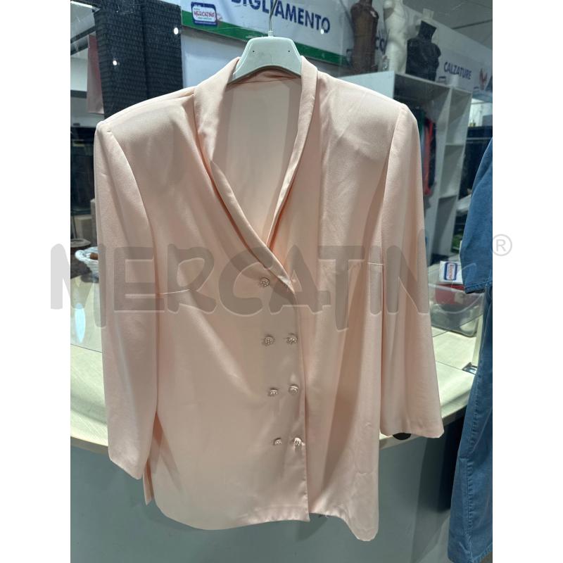 GIACCA DONNA SMARCHIATA ROSA BOTTONI PERLINE | Mercatino dell'Usato San giovanni teatino 1