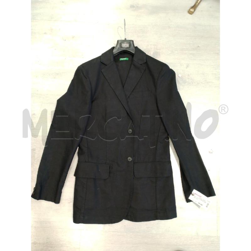 GIACCA UOMO BENETTON NERA LINO | Mercatino dell'Usato San giovanni teatino 1
