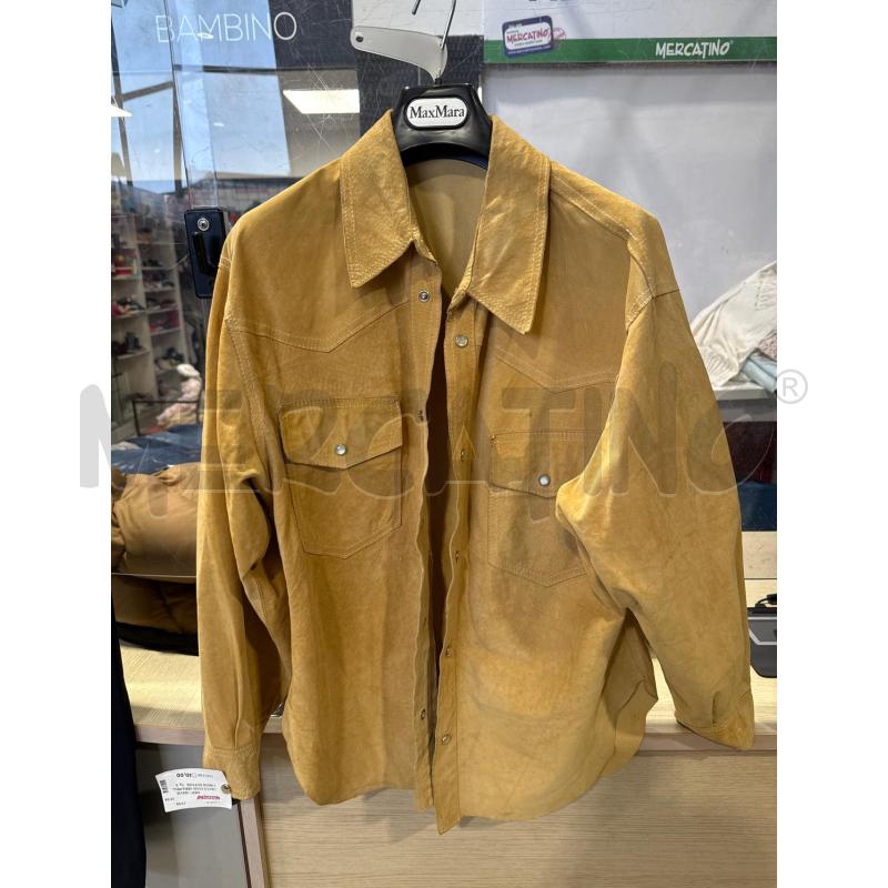 GIACCA UOMO VERA PELLE BEIGE BOTTONI BIANCHI | Mercatino dell'Usato San giovanni teatino 1