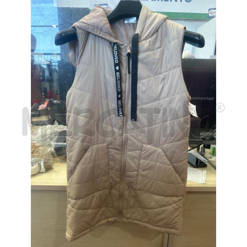GILET DONNA BELOVED ROSA SMANICATO LUNGO CAPPUCCIO  | Mercatino dell'Usato San giovanni teatino 1