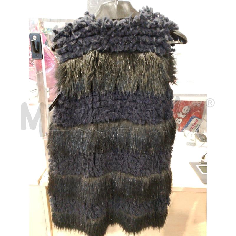 GILET DONNA PINKO NERO BLU PELO | Mercatino dell'Usato San giovanni teatino 2