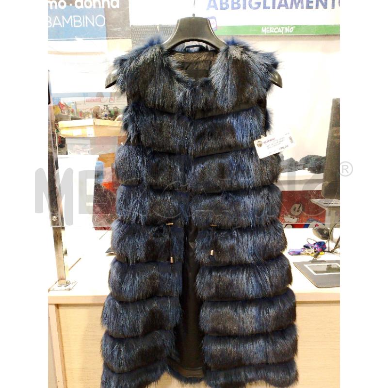 GILET LES NOIR PELLICCIA BLU NERA TG 42 | Mercatino dell'Usato San giovanni teatino 1