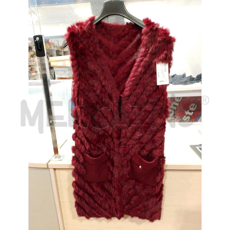 GILET VLAB BORDEAUX PELLICCIA TG 40 | Mercatino dell'Usato San giovanni teatino 1