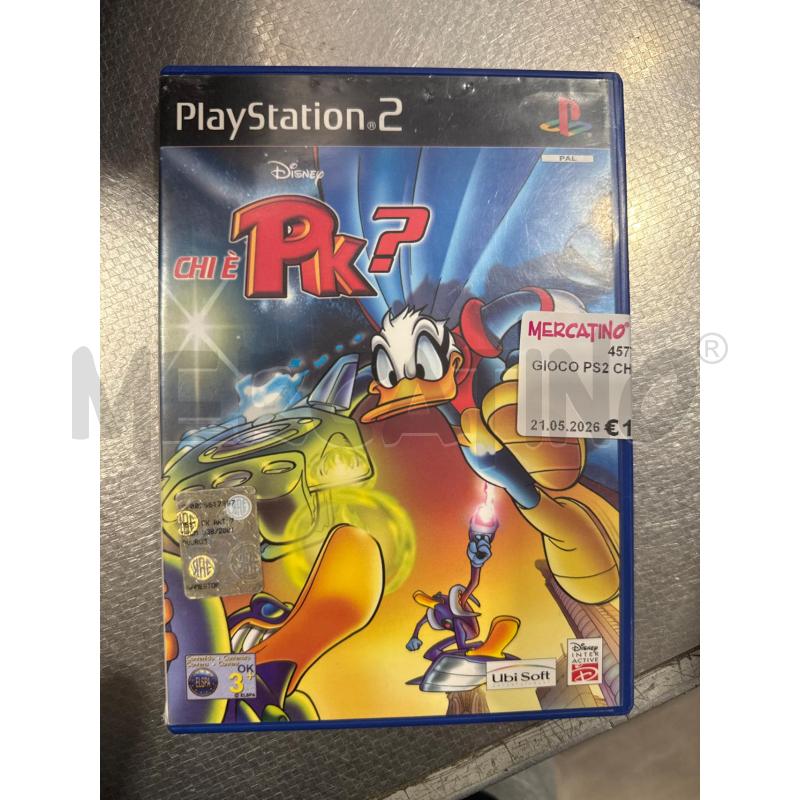 GIOCO PS2 CHI È PK | Mercatino dell'Usato San giovanni teatino 1