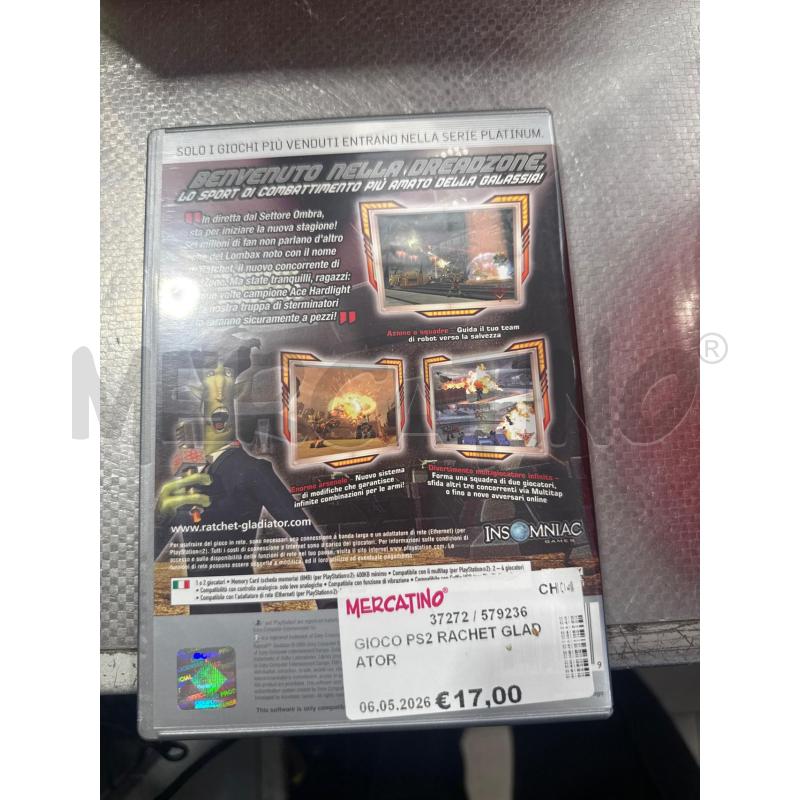 GIOCO PS2 RACHET GLADATOR | Mercatino dell'Usato San giovanni teatino 2