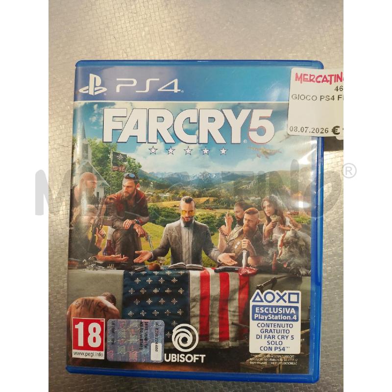 GIOCO PS4 FRA CRY 5 | Mercatino dell'Usato San giovanni teatino 1