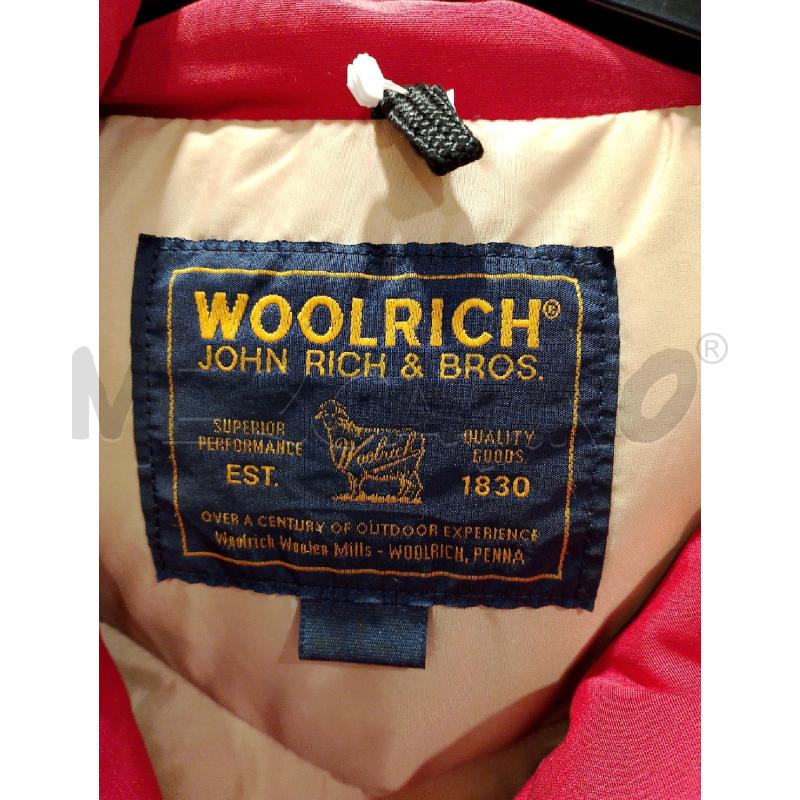 GIUBBINO DONNA WOOLRICH ROSSO COLLO PELO  | Mercatino dell'Usato San giovanni teatino 2