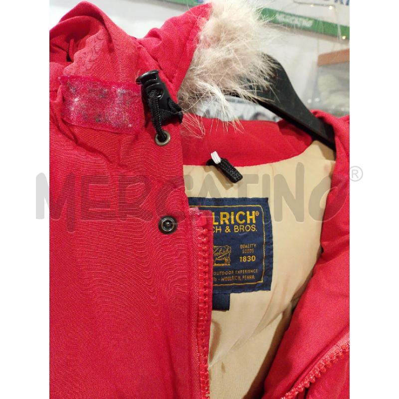 GIUBBINO DONNA WOOLRICH ROSSO COLLO PELO  | Mercatino dell'Usato San giovanni teatino 3