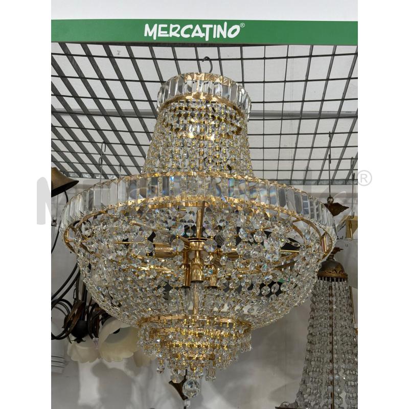 GRANDE LAMPADARIO GOCCIE LARGO 60CM X 80CM ALTEZZA | Mercatino dell'Usato San giovanni teatino 1