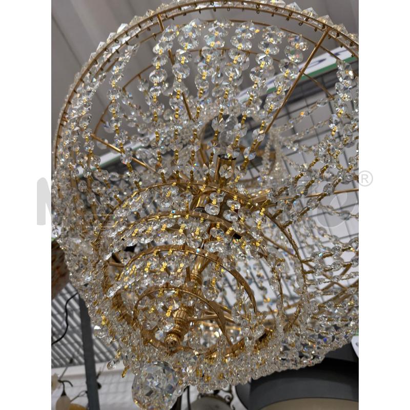 GRANDE LAMPADARIO GOCCIE LARGO 60CM X 80CM ALTEZZA | Mercatino dell'Usato San giovanni teatino 4