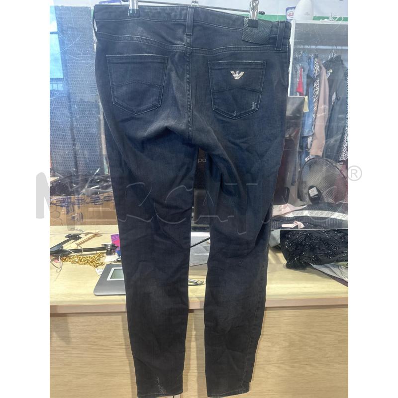 JEANS DONNA ARMANI JEANS NERI STRAPPI  | Mercatino dell'Usato San giovanni teatino 3