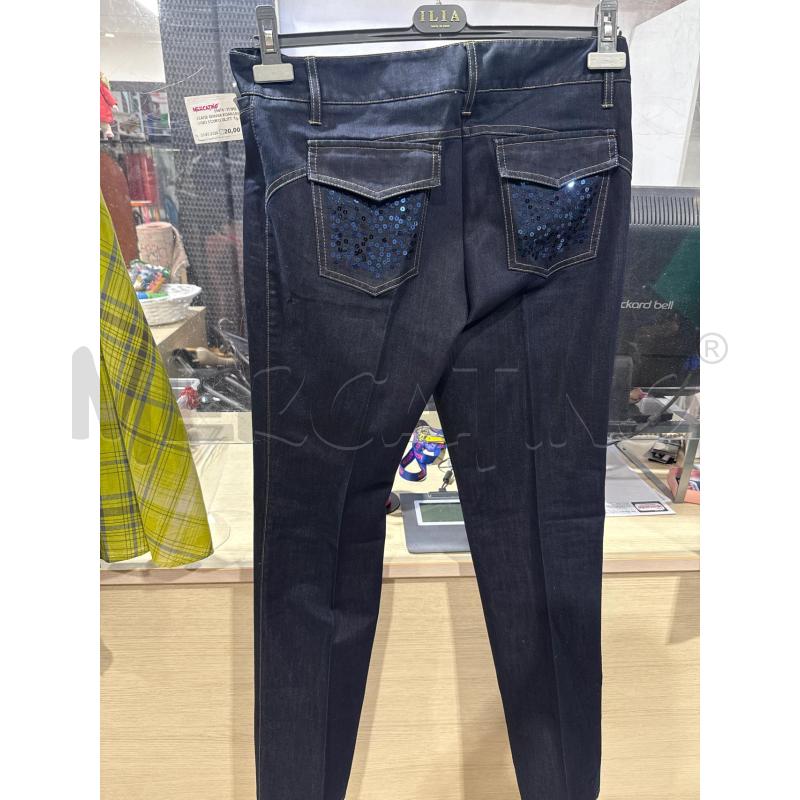 JEANS DONNA KOAN LAVAGGIO SCURO GLITTER DORATI | Mercatino dell'Usato San giovanni teatino 2