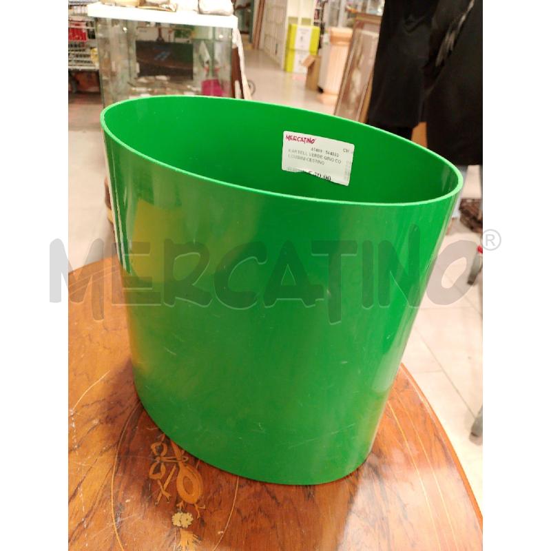 KARTELL VERDE GINO COLOMBINI CESTINO GETTACARTE | Mercatino dell'Usato San giovanni teatino 1