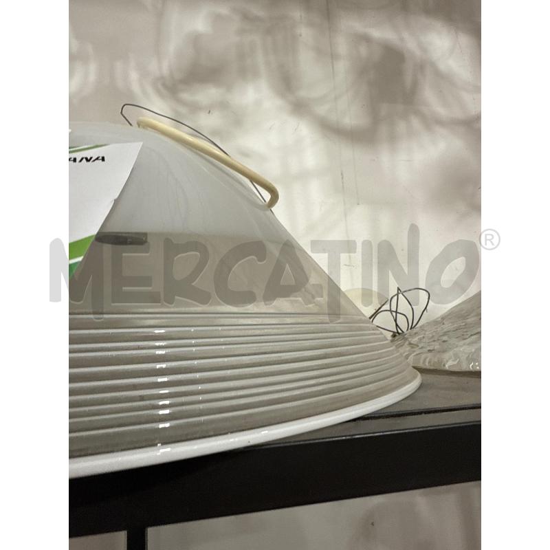 LAMPADARIO CAMPANA VETRO BIANCA TRASPARENTE | Mercatino dell'Usato San giovanni teatino 2