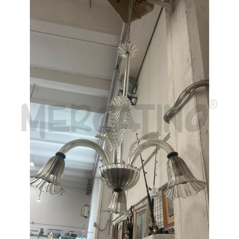 LAMPADARIO MURANO 3 LUCI | Mercatino dell'Usato San giovanni teatino 1