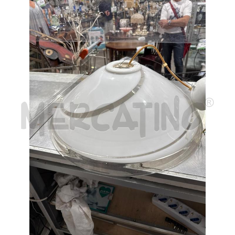 LAMPADARIO MURANO BIANCO A CAMPANA | Mercatino dell'Usato San giovanni teatino 1