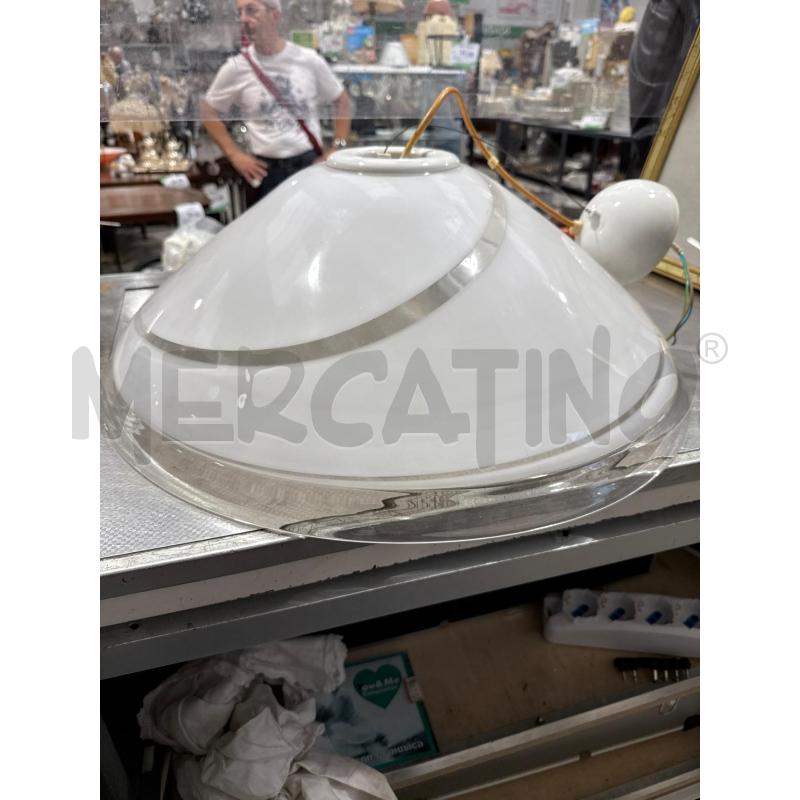 LAMPADARIO MURANO BIANCO A CAMPANA | Mercatino dell'Usato San giovanni teatino 2