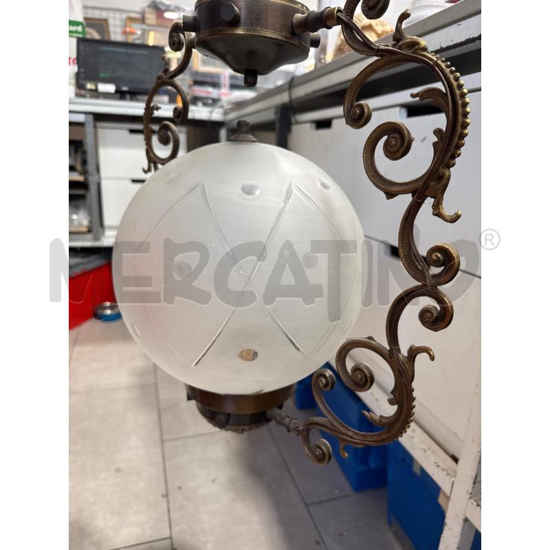 LAMPADARIO OTTONE 1 LUCE PALLA VETRO | Mercatino dell'Usato San giovanni teatino 2
