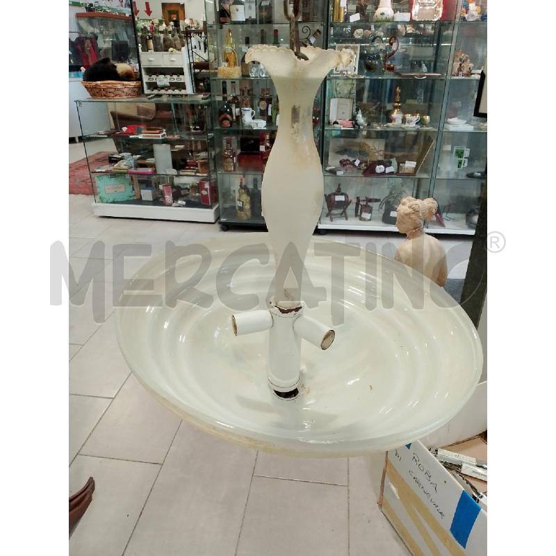 LAMPADARIO VETRO CAMPANA BIANCA E VERDE | Mercatino dell'Usato San giovanni teatino 2