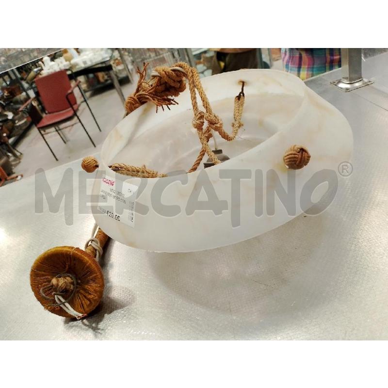 LAMPADARIO VETRO CON CORDA | Mercatino dell'Usato San giovanni teatino 2