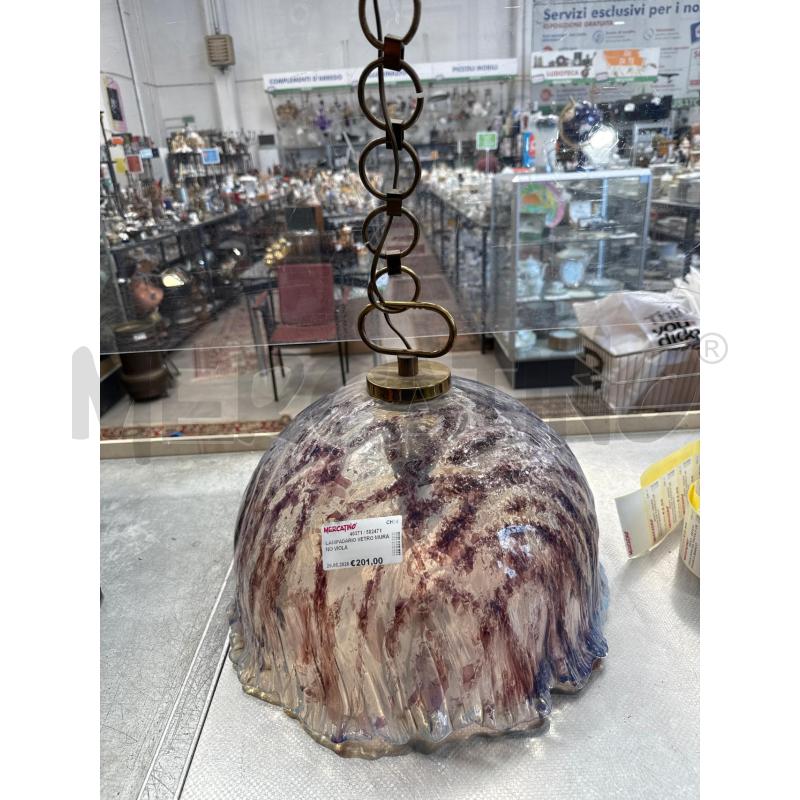 LAMPADARIO VETRO MURANO VIOLA | Mercatino dell'Usato San giovanni teatino 1