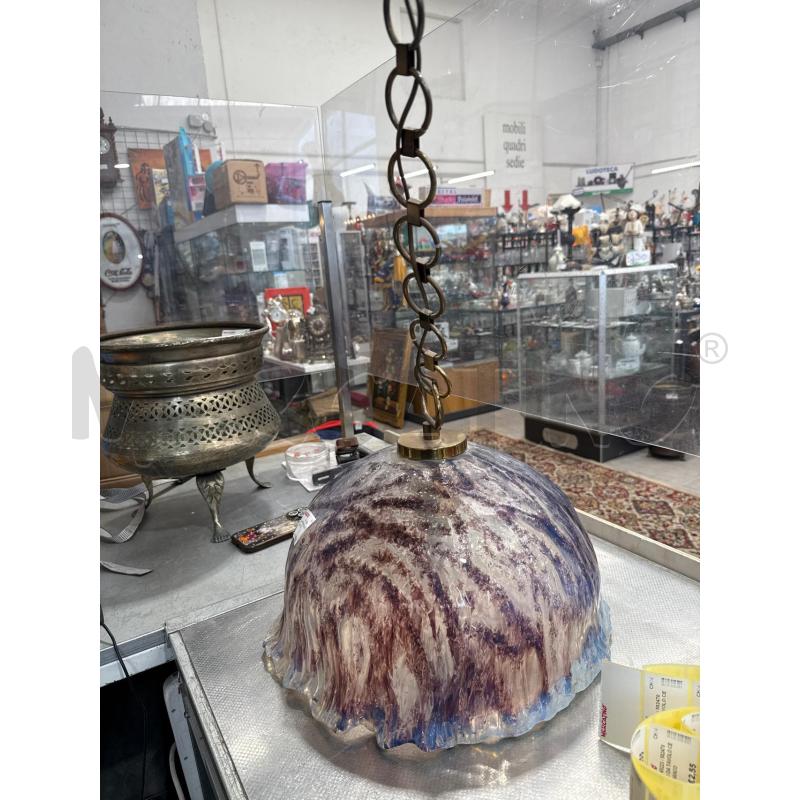LAMPADARIO VETRO MURANO VIOLA | Mercatino dell'Usato San giovanni teatino 2