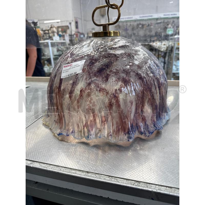 LAMPADARIO VETRO MURANO VIOLA | Mercatino dell'Usato San giovanni teatino 3