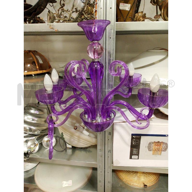 LAMPADARIO VIOLA PLASTICA | Mercatino dell'Usato San giovanni teatino 1