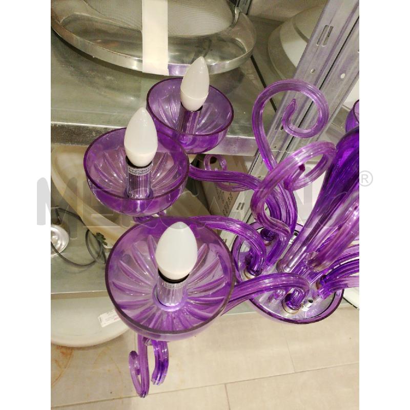 LAMPADARIO VIOLA PLASTICA | Mercatino dell'Usato San giovanni teatino 3