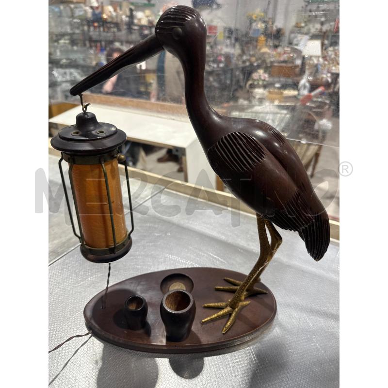LAMPADA DA TAVOLO ALDO TURA LEGNO AIRONE | Mercatino dell'Usato San giovanni teatino 2
