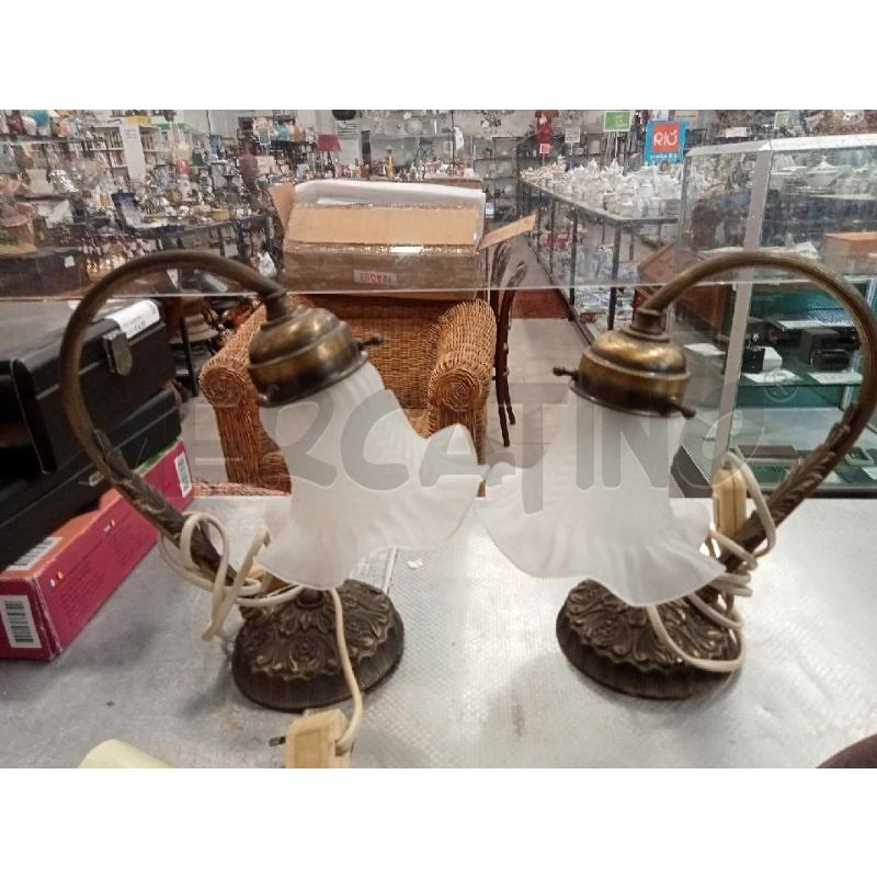 LAMPADA DA TAVOLO COPPIA METALLO | Mercatino dell'Usato San giovanni teatino 1