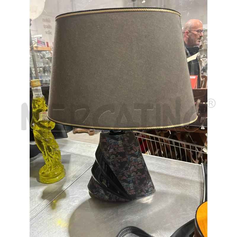 LAMPADA DA TAVOLO NERA CERAMICA DIANA | Mercatino dell'Usato San giovanni teatino 1