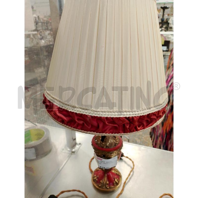 LAMPADA DA TAVOLO OTTONE ROSSA | Mercatino dell'Usato San giovanni teatino 1