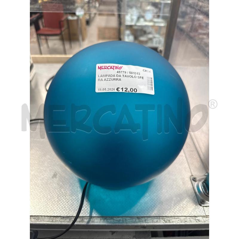 LAMPADA DA TAVOLO SFERA AZZURRA | Mercatino dell'Usato San giovanni teatino 1