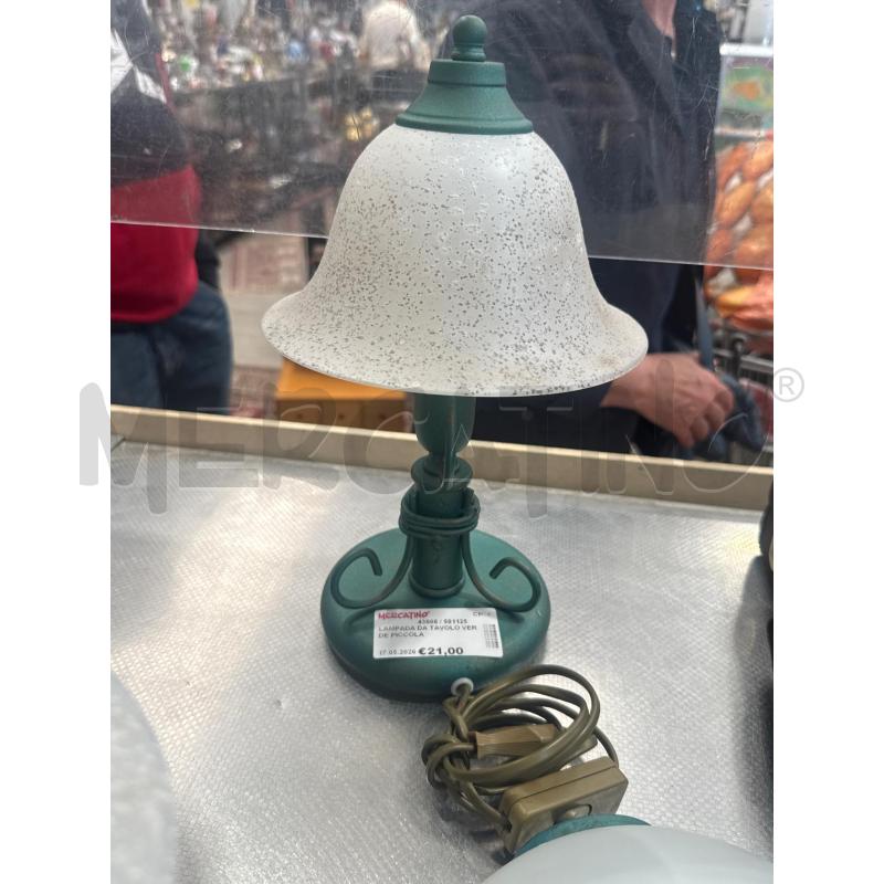 LAMPADA DA TAVOLO VERDE PICCOLA | Mercatino dell'Usato San giovanni teatino 1