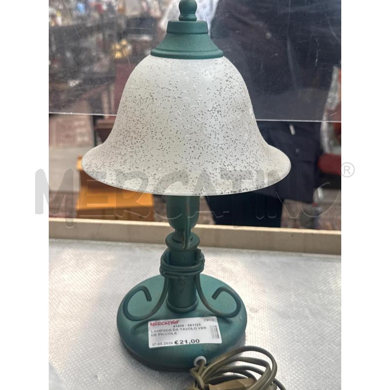 LAMPADA DA TAVOLO VERDE PICCOLA | Mercatino dell'Usato San giovanni teatino 2