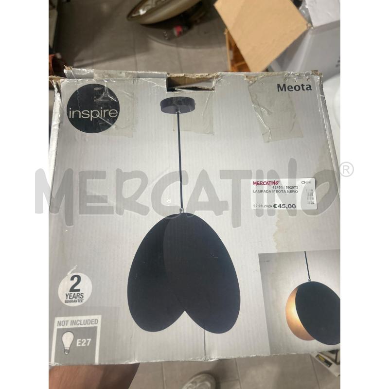 LAMPADA MEOTA NERO | Mercatino dell'Usato San giovanni teatino 1