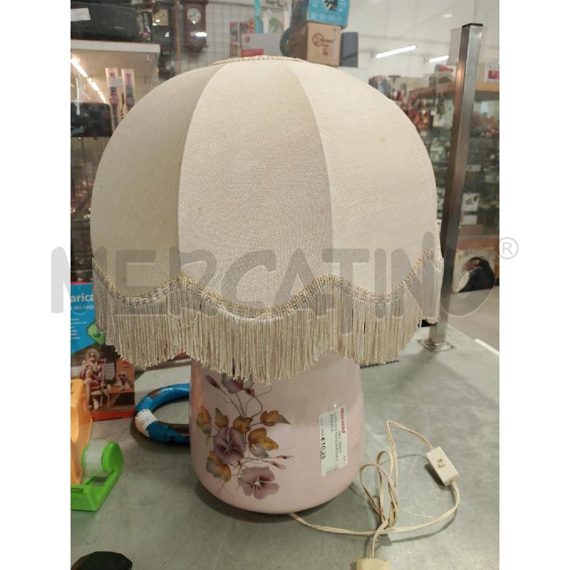 LAMPADA TAVOLO ROSA CERAMICA | Mercatino dell'Usato San giovanni teatino 1