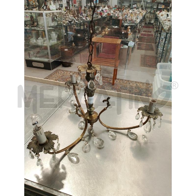 LAMPADA TRE LUCI OTTONE | Mercatino dell'Usato San giovanni teatino 1