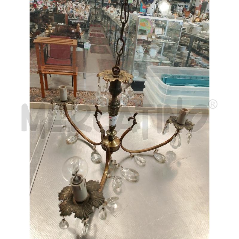 LAMPADA TRE LUCI OTTONE | Mercatino dell'Usato San giovanni teatino 2