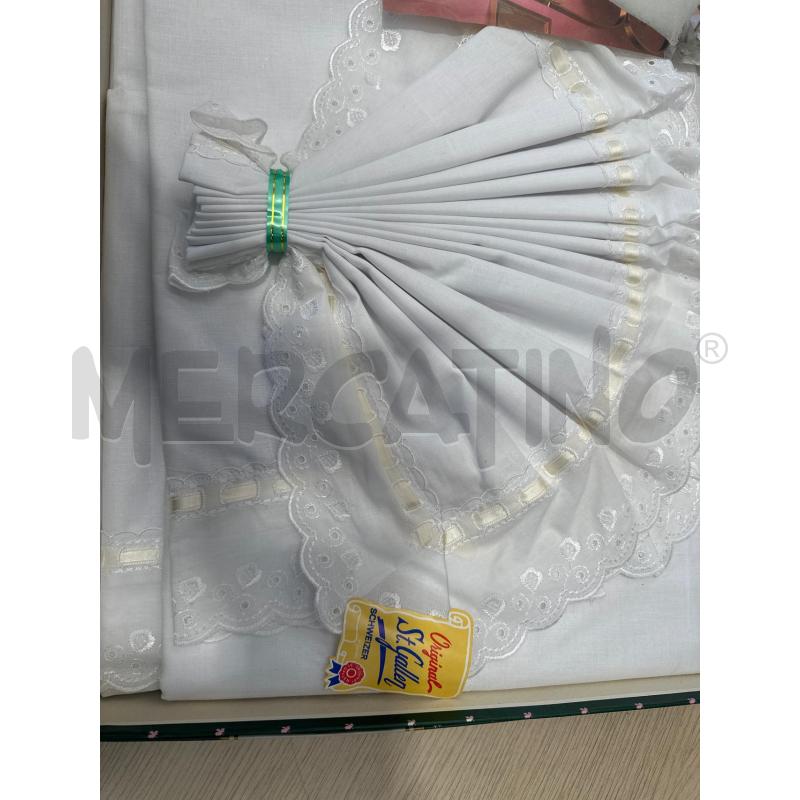 LENZUOLO COMPLETO+FEDERE PIZZONONNA RICAMATO  | Mercatino dell'Usato San giovanni teatino 3