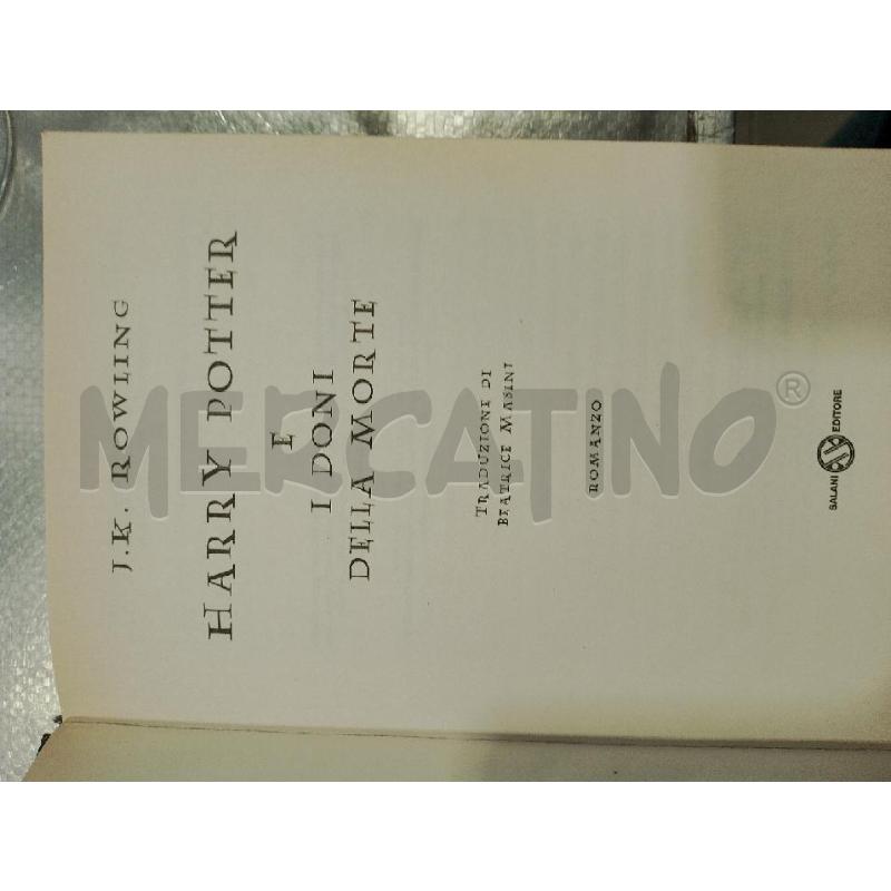 LIBRO HARRY POTTER E I DONI DELLA MORTE PRIMA EDIZIONE | Mercatino dell'Usato San giovanni teatino 4