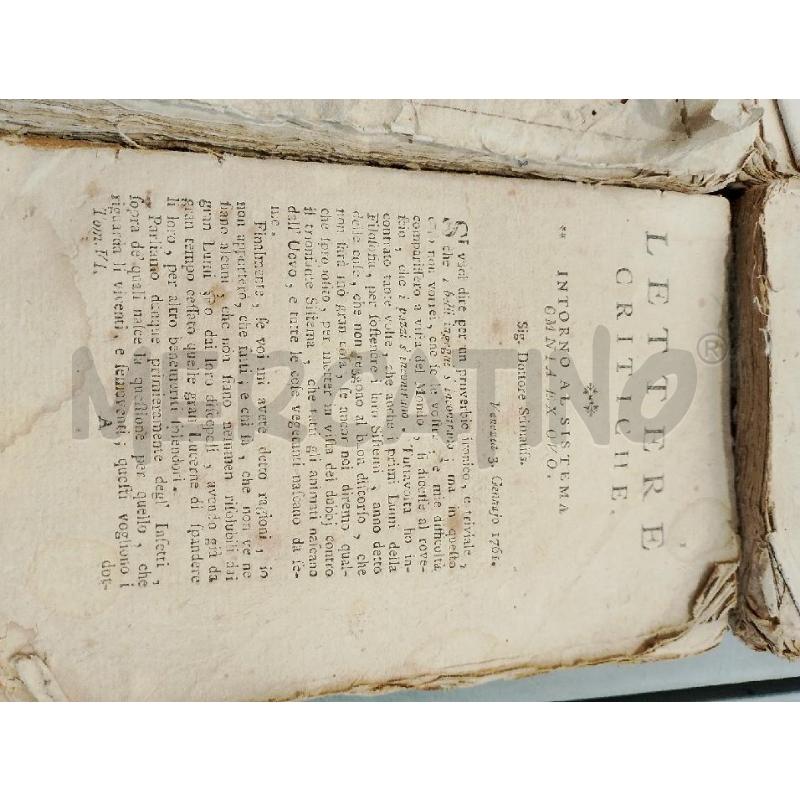 LIBRO LETTERE CRITICHE GIOCOSE MORALI SCIENTIFICHE | Mercatino dell'Usato San giovanni teatino 3