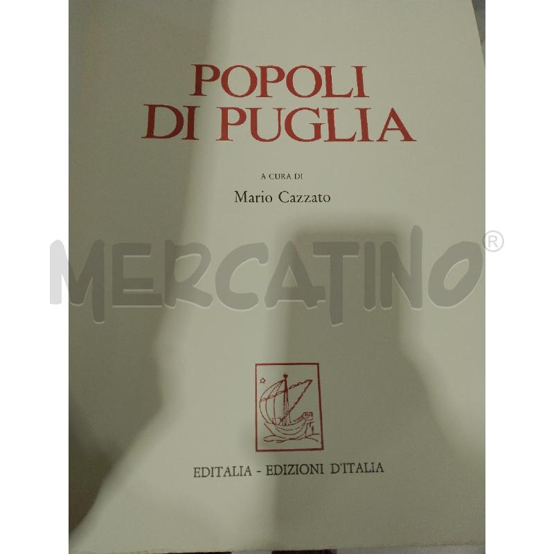 LIBRO POPOLI DI PUGLIA | Mercatino dell'Usato San giovanni teatino 4