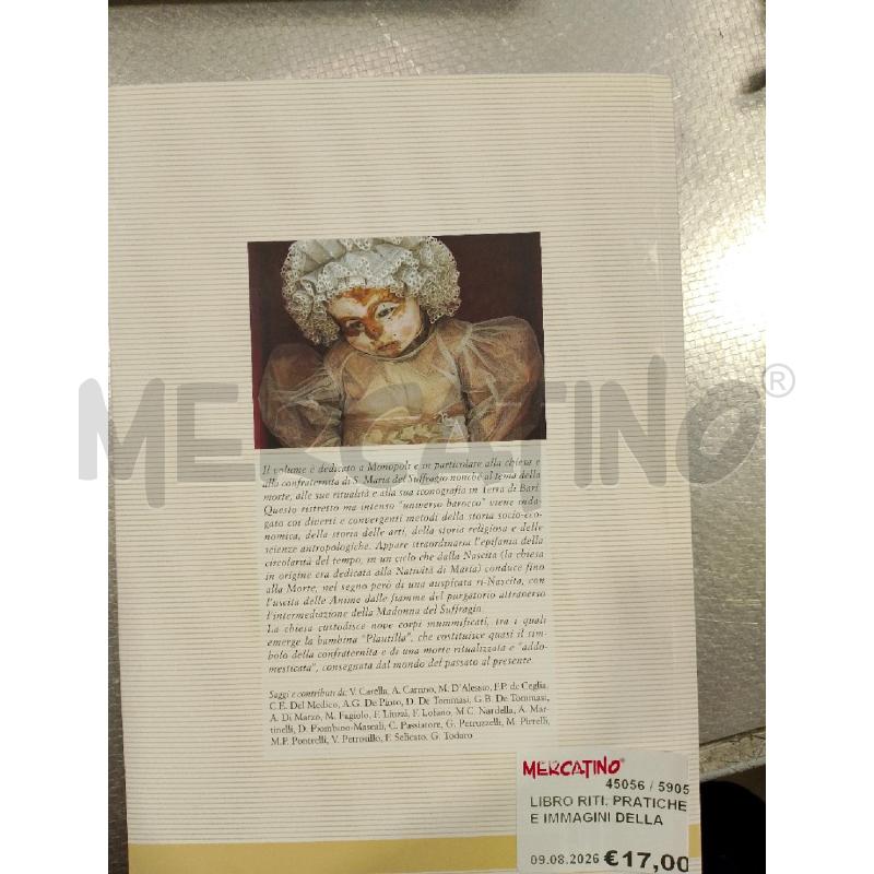 LIBRO RITI, PRATICHE E IMMAGINI DELLA MORTE IN PUGLIA | Mercatino dell'Usato San giovanni teatino 2