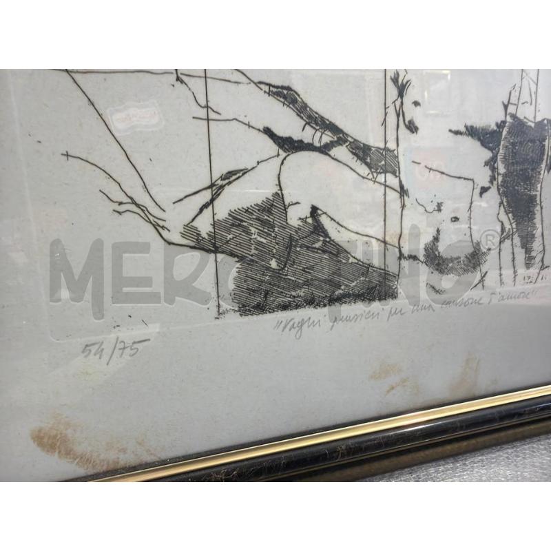 LITOGRAFIA A FIRMA DANTE PANNI 35X50 | Mercatino dell'Usato San giovanni teatino 3
