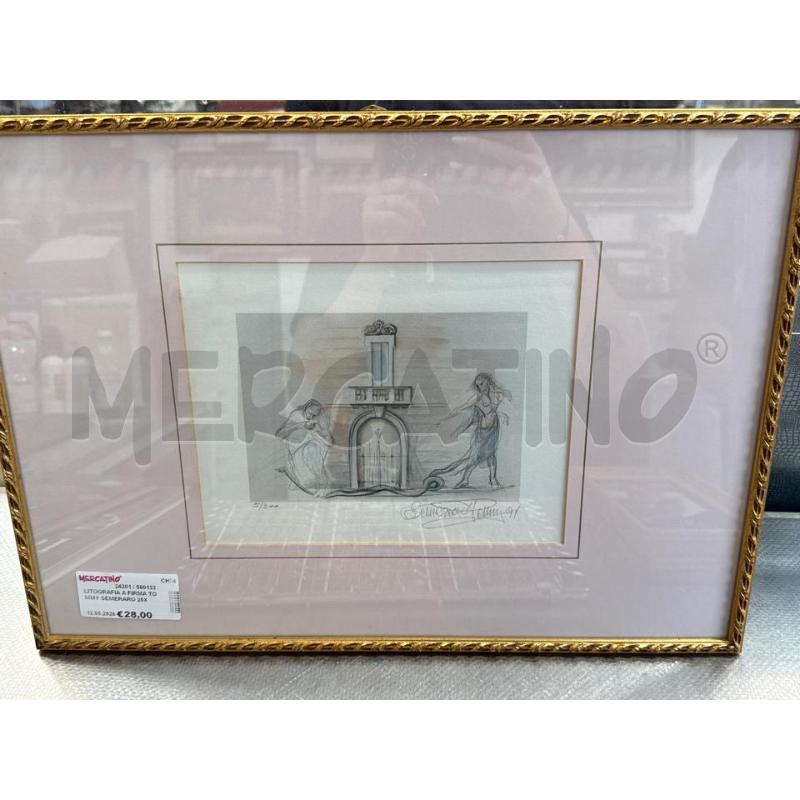LITOGRAFIA A FIRMA TOMMY SEMERARO 25X18CM 5/300 | Mercatino dell'Usato San giovanni teatino 2
