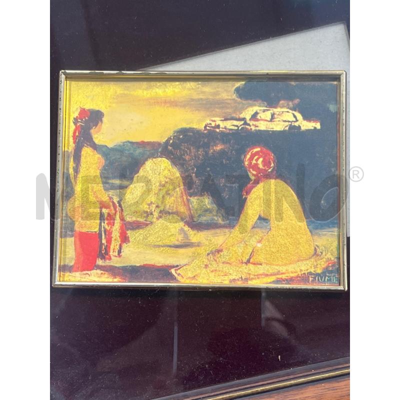 LITOGRAFIA D'ARTE SU FOGLIA 12X9CM PIU' CORNICE | Mercatino dell'Usato San giovanni teatino 2
