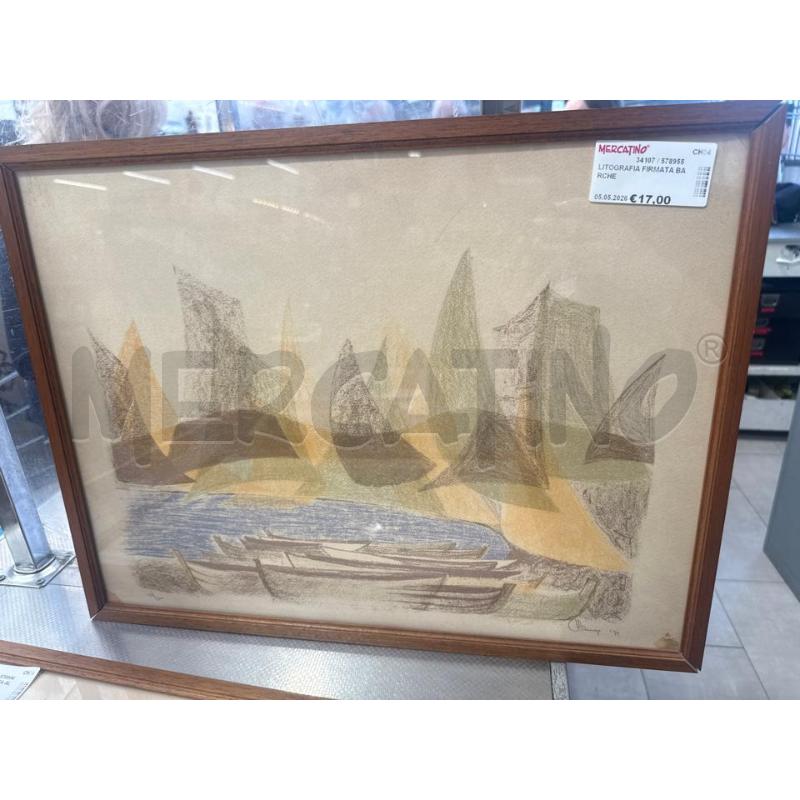 LITOGRAFIA FIRMATA BARCHE | Mercatino dell'Usato San giovanni teatino 1