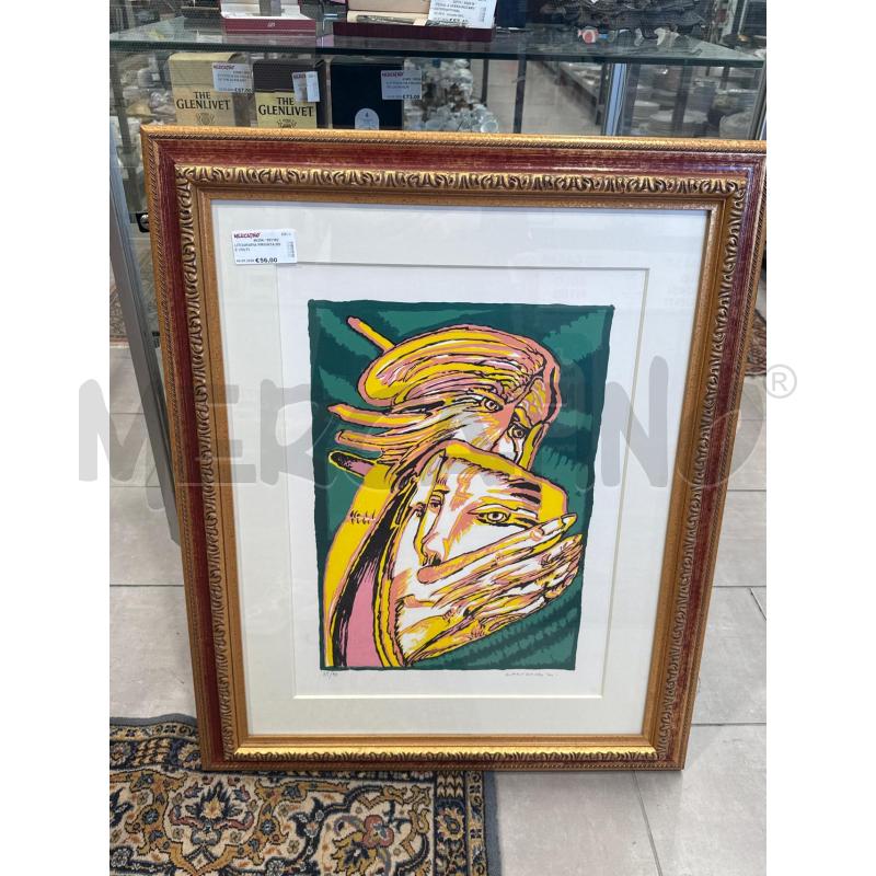 LITOGRAFIA FIRMATA DUE VOLTI  | Mercatino dell'Usato San giovanni teatino 2
